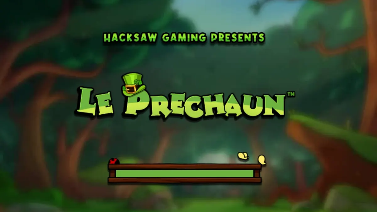 Karakter raccoon pemarah di slot Le Prechaun oleh Hacksaw Gaming